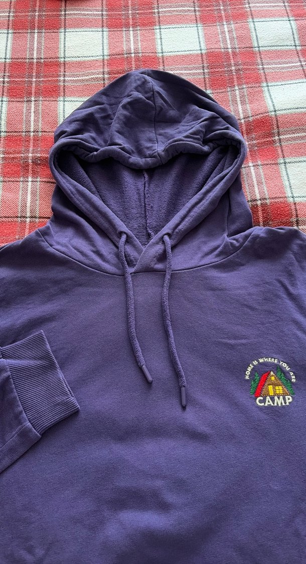 Kapüşonlu Mor Kadın-Erkek Sweatshirt - Görsel 2