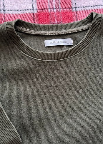Erkek Koyu Yeşil Basic Sweatshirt - Görsel 3