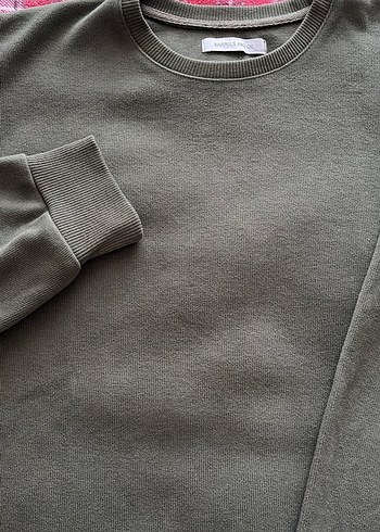 Erkek Koyu Yeşil Basic Sweatshirt - Görsel 2