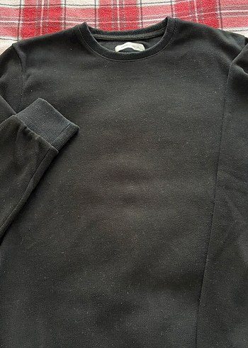 Siyah Erkek Oversize Sweatshirt - Görsel 2