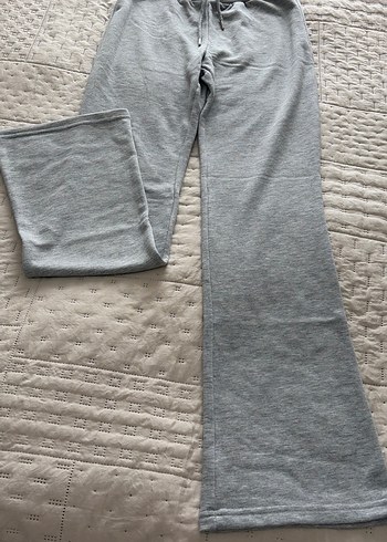 Gri Kapüşonlu Kadın Sweatshirt-Eşofman takım - Görsel 3