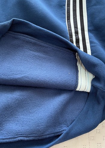 Lacivert Çizgili Salaş Sweatshirt-Eşofman takım - Görsel 4