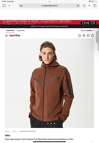 Orijinal Nike tech fleece