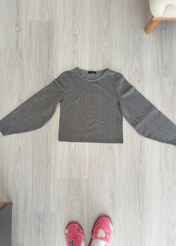 Trendyol Kadın Crop Uzun Kollu Bluz - Görsel 7