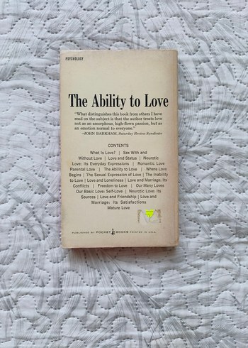 Beden Renk The Ability to Love - Allan Fromme