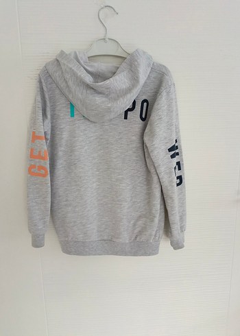 Lcw Gri Kapüşonlu Erkek Sweatshirt - Görsel 2