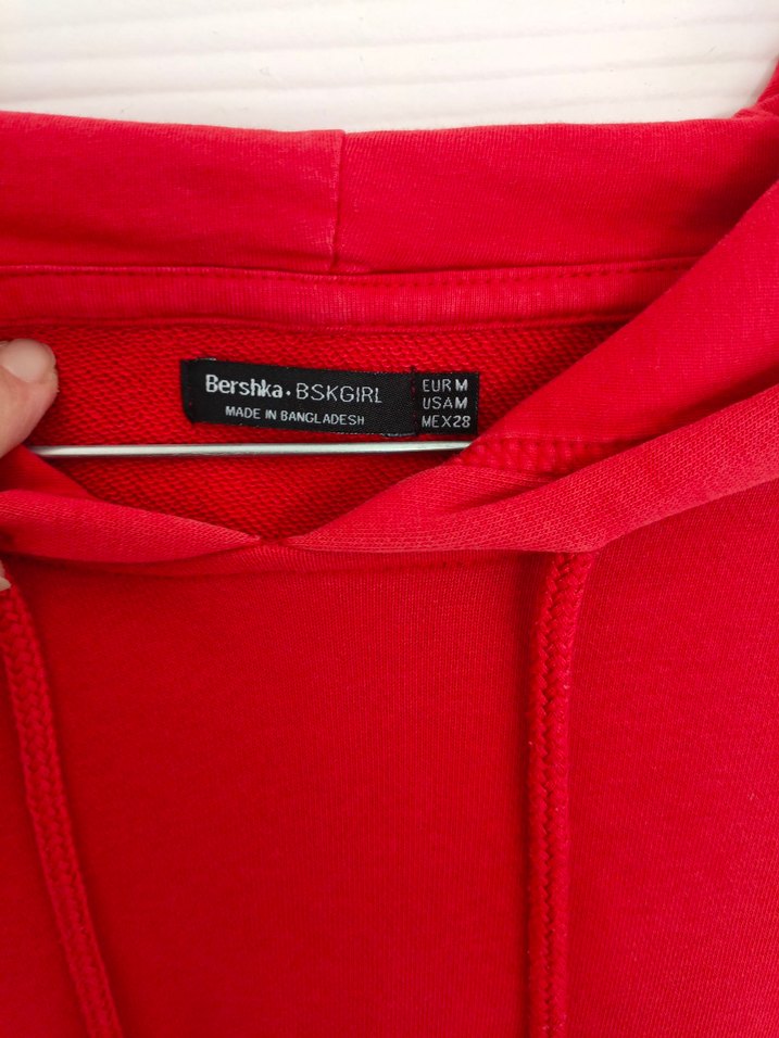 Berskha Kırmızı Kapüşonlu Kadın Sweatshirt - Görsel 3