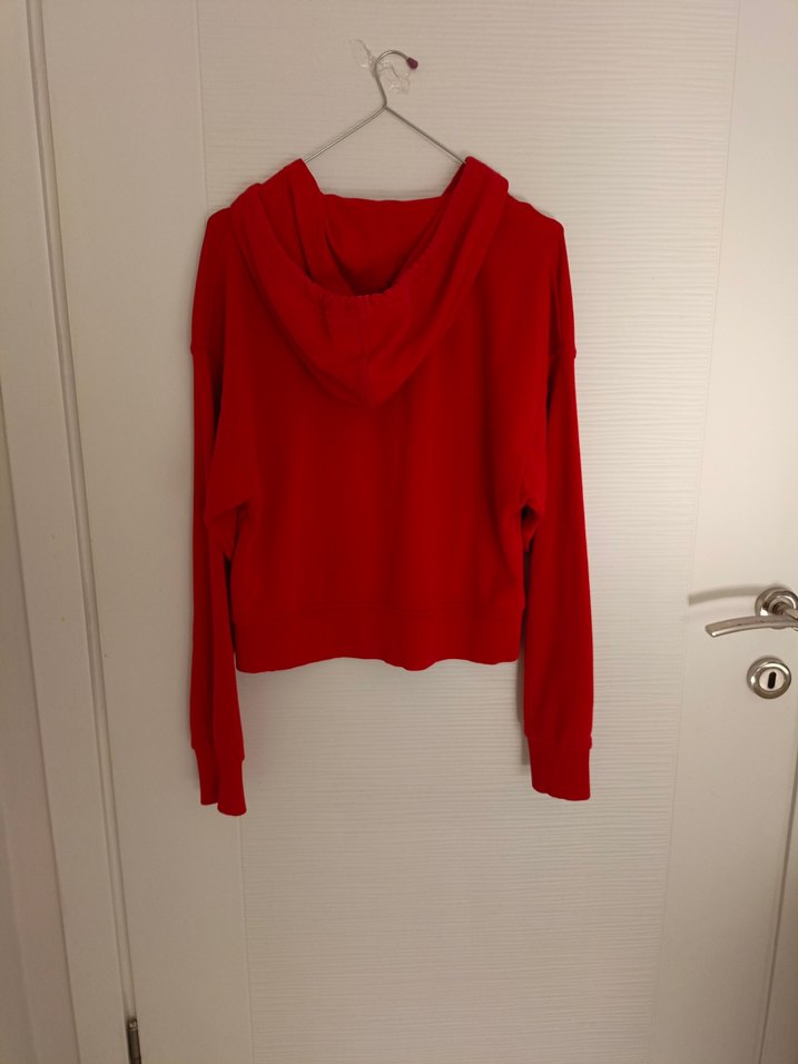 Berskha Kırmızı Kapüşonlu Kadın Sweatshirt - Görsel 2