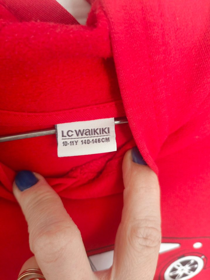 Lcw Kırmızı Kapüşonlu Erkek Çocuk Sweatshirt - Görsel 4