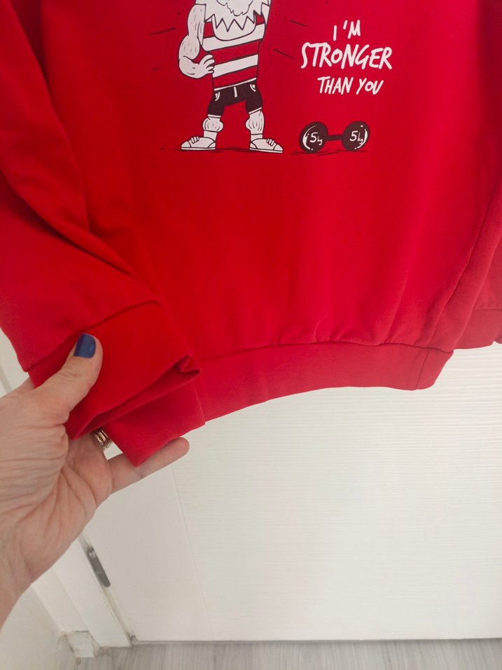 Lcw Kırmızı Kapüşonlu Erkek Çocuk Sweatshirt - Görsel 2