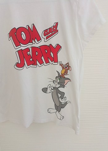 LCW Tom ve Jerry Baskılı Kısa Kollu Tişört - Görsel 2