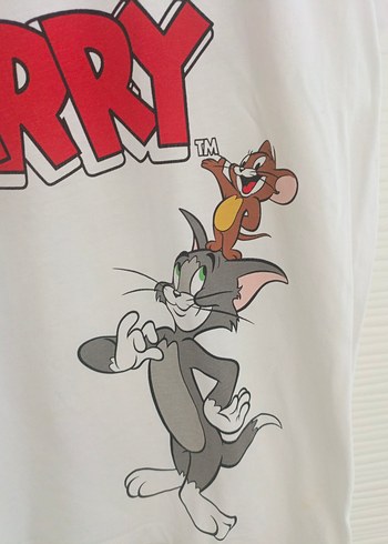LCW Tom ve Jerry Baskılı Kısa Kollu Tişört - Görsel 3