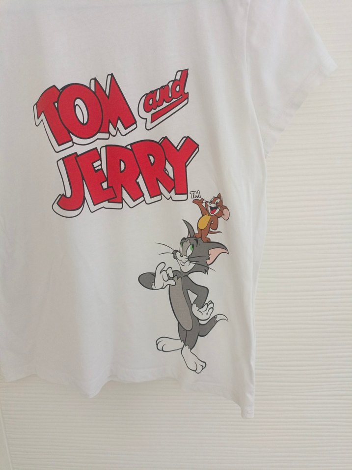 LCW Tom ve Jerry Baskılı Kısa Kollu Tişört - Görsel 2