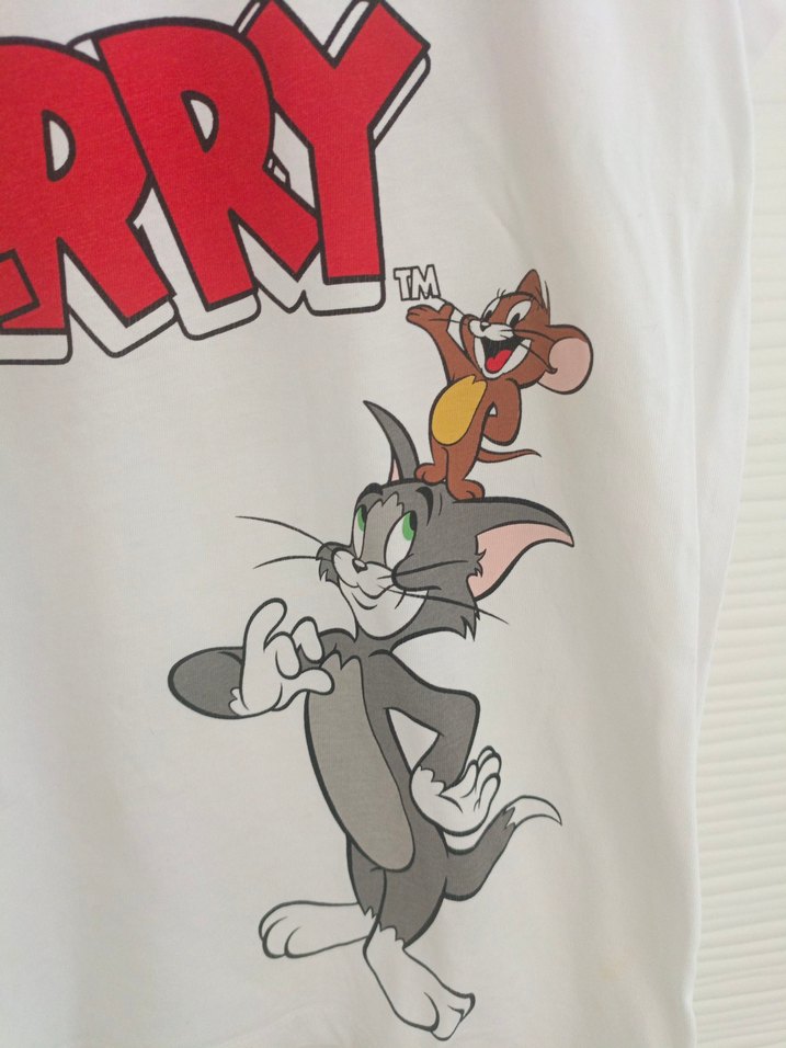 LCW Tom ve Jerry Baskılı Kısa Kollu Tişört - Görsel 3