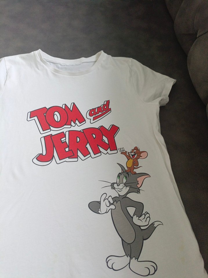 LCW Tom ve Jerry Baskılı Kısa Kollu Tişört - Görsel 5