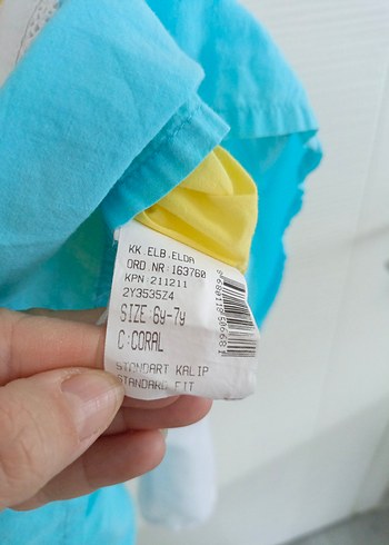 LCW Renkli Askılı Kız Elbisesi - Görsel 8