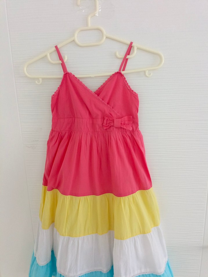 LCW Renkli Askılı Kız Elbisesi - Görsel 3