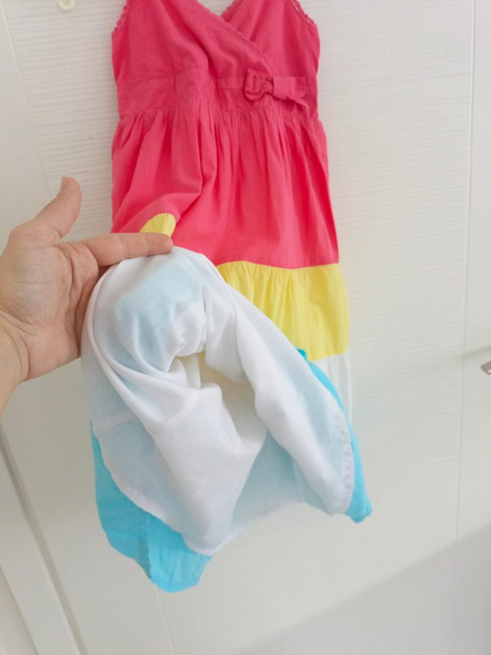 LCW Renkli Askılı Kız Elbisesi - Görsel 5