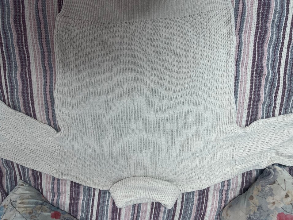 Gri Triko Balıkçı Yaka İnce Kadın Kazak - Görsel 2