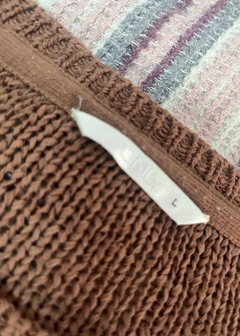 Kahverengi Örgü Kadın Kazak - Görsel 3