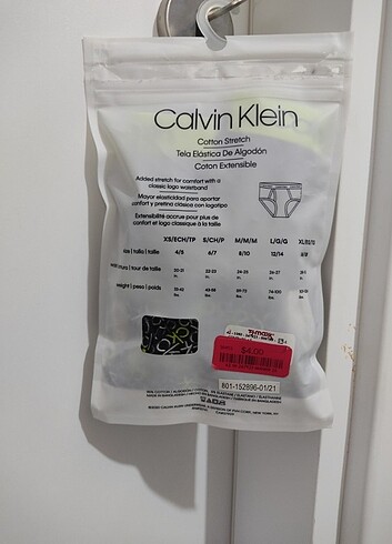 5 Yaş Beden Calvin Klein çocuk boxer 