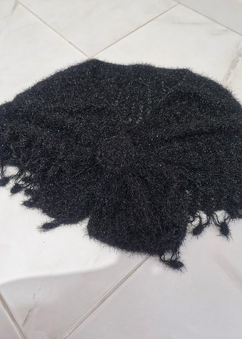  Beden siyah Renk Siyah Örgü Gotik Kadın Şal