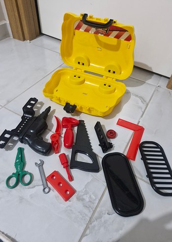 Beden Renk Sarı Renkli Oyuncak Araba Tamir Çantası