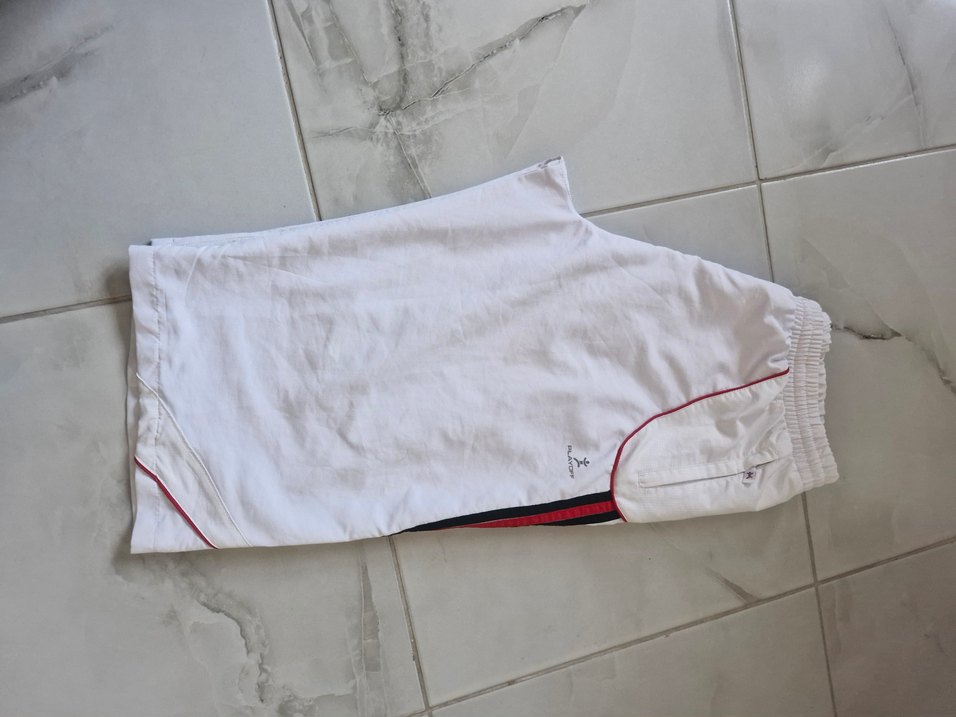 Erkek Beyaz Rahat Kesim Capri Şort - Görsel 4