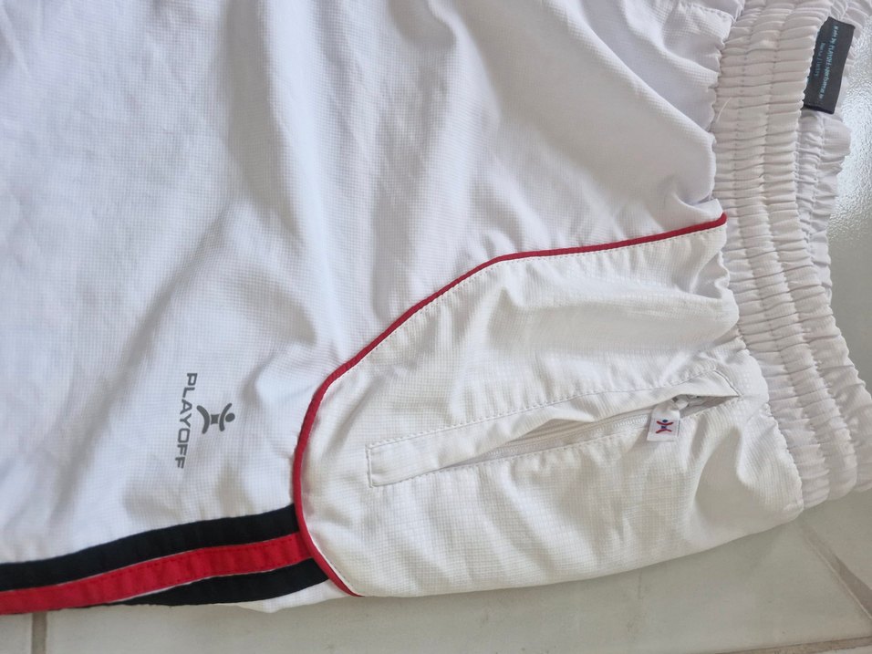 Erkek Beyaz Rahat Kesim Capri Şort - Görsel 2