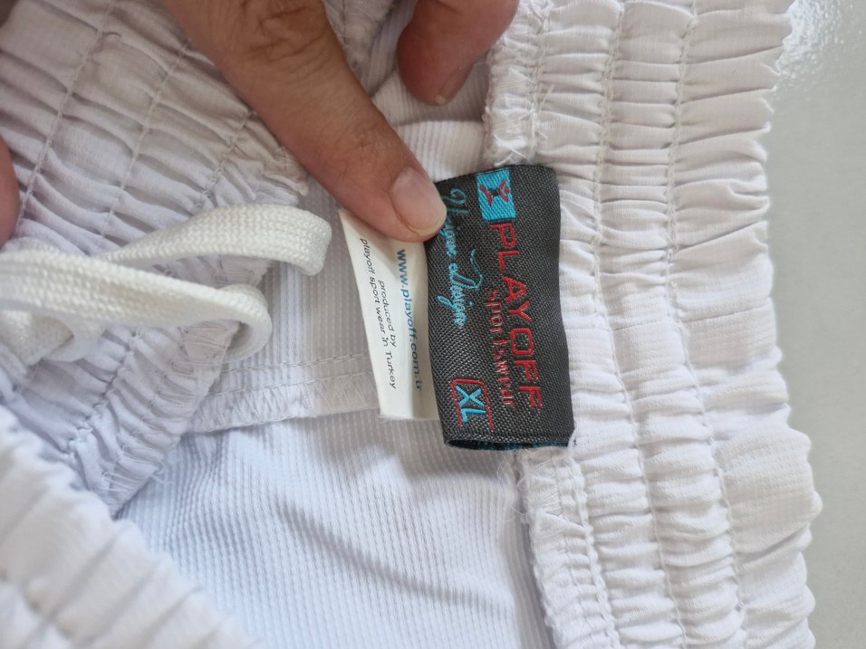 Erkek Beyaz Rahat Kesim Capri Şort - Görsel 5