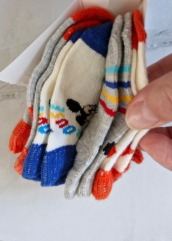 Disney Bebek Erkek Renkli Desenli Çorap 4'lü - Görsel 5