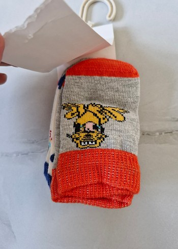 Disney Bebek Erkek Renkli Desenli Çorap 4'lü - Görsel 3