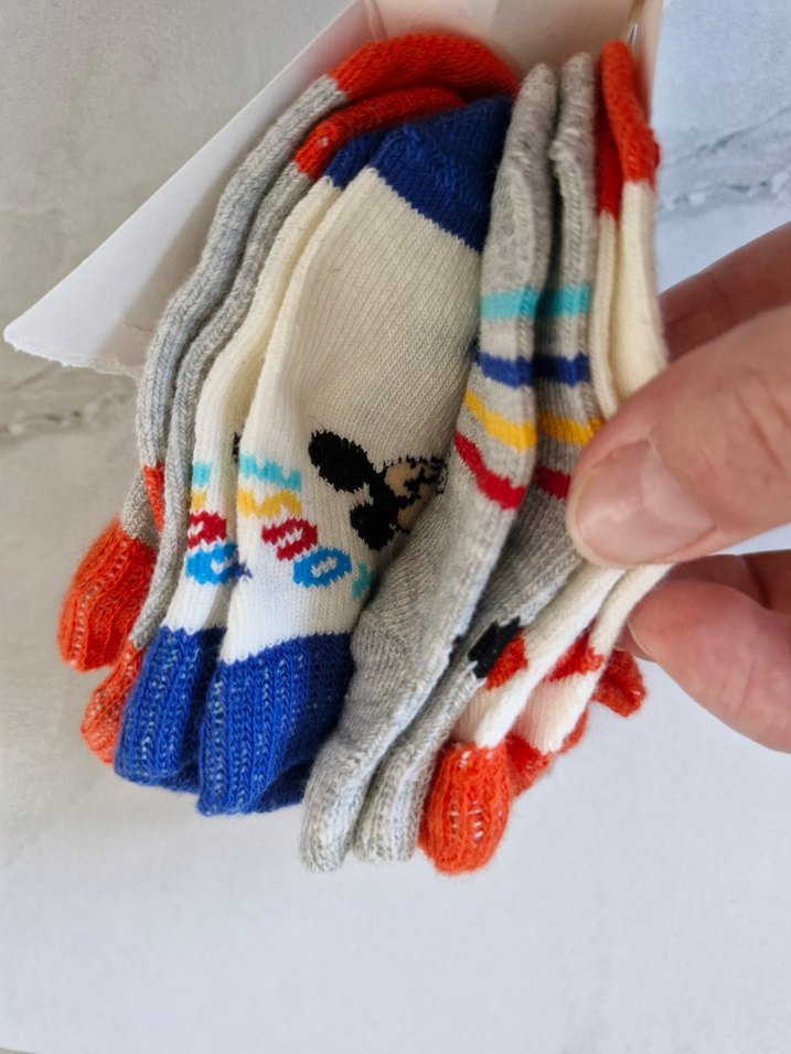 Disney Bebek Erkek Renkli Desenli Çorap 4'lü - Görsel 5