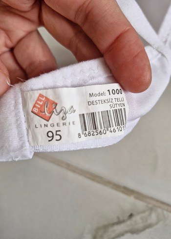 Beyaz Minimalist Midi Sütyen - Görsel 2