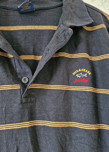 Erkek Lacivert Çizgili Uzun Kollu Polo Tişört - Görsel 2