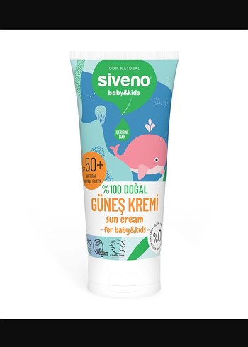 Siveno Bebek & Çocuk Güneş Kremi 50+ SPF