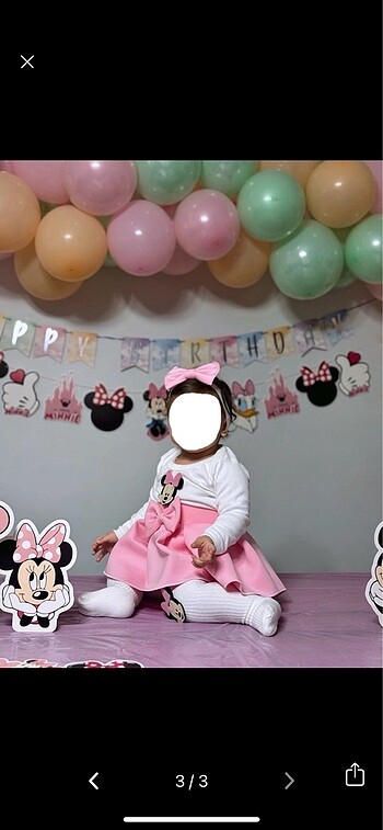 1 Yaş Beden Minnie mouse takım