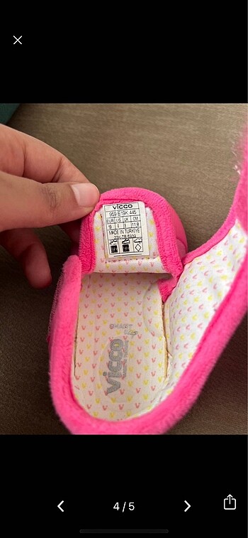 19 Beden pembe Renk Vicco panduf