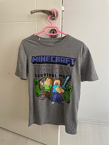 Minecraft desenli tişört