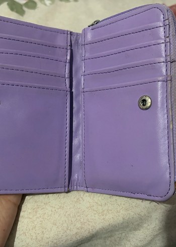 Defacto Mor Deri Yılan Desenli Fermuarlı Kadın Cüzdan - Görsel 2