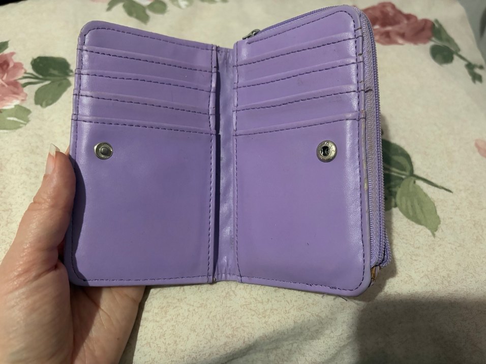 Defacto Mor Deri Yılan Desenli Fermuarlı Kadın Cüzdan - Görsel 2