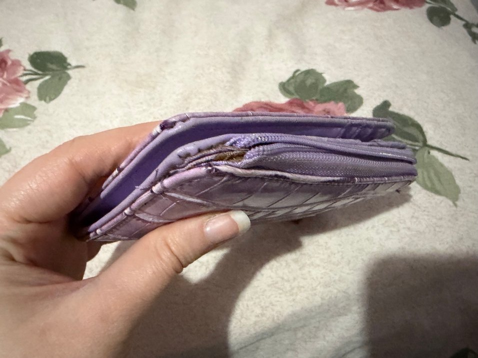 Defacto Mor Deri Yılan Desenli Fermuarlı Kadın Cüzdan - Görsel 3