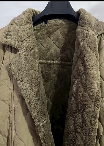 Kahverengi Kürklü Kadın Mont - Görsel 2