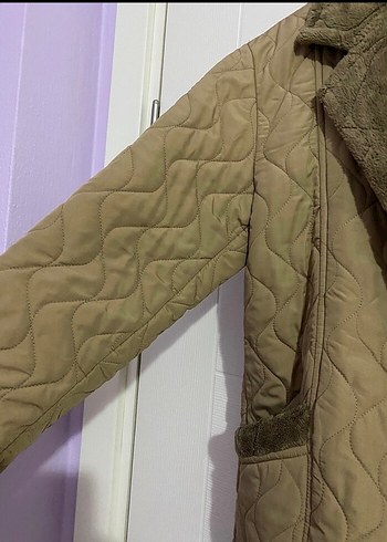 Kahverengi Kürklü Kadın Mont - Görsel 3