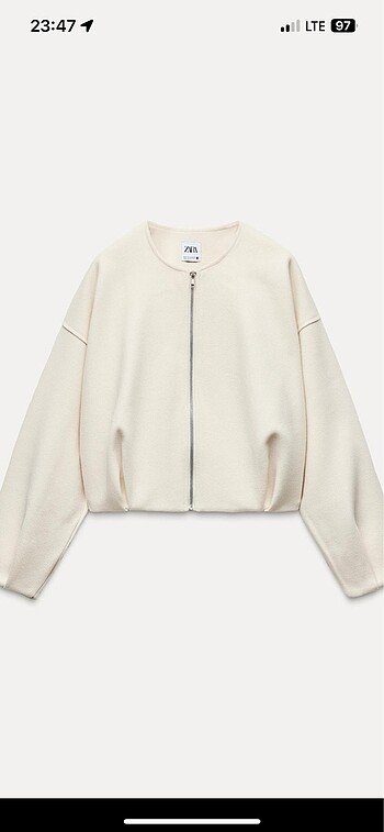 zara krem ceket s beden
