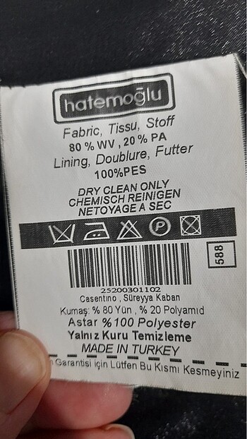 Diğer Hatemoğlu kaşe mont
