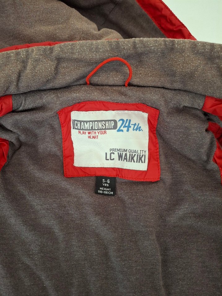 Kırmızı Kapüşonlu Erkek Yelek - Görsel 2