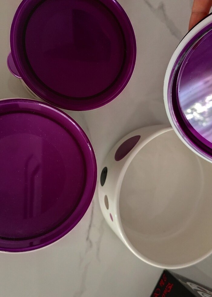 Üçlü saklama kapları  - Görsel 4