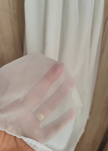 Carmen yaka fırfırlı elbise  - Görsel 6