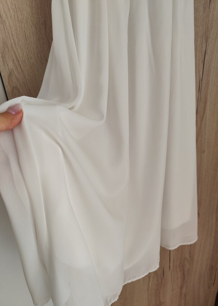 Carmen yaka fırfırlı elbise  - Görsel 5